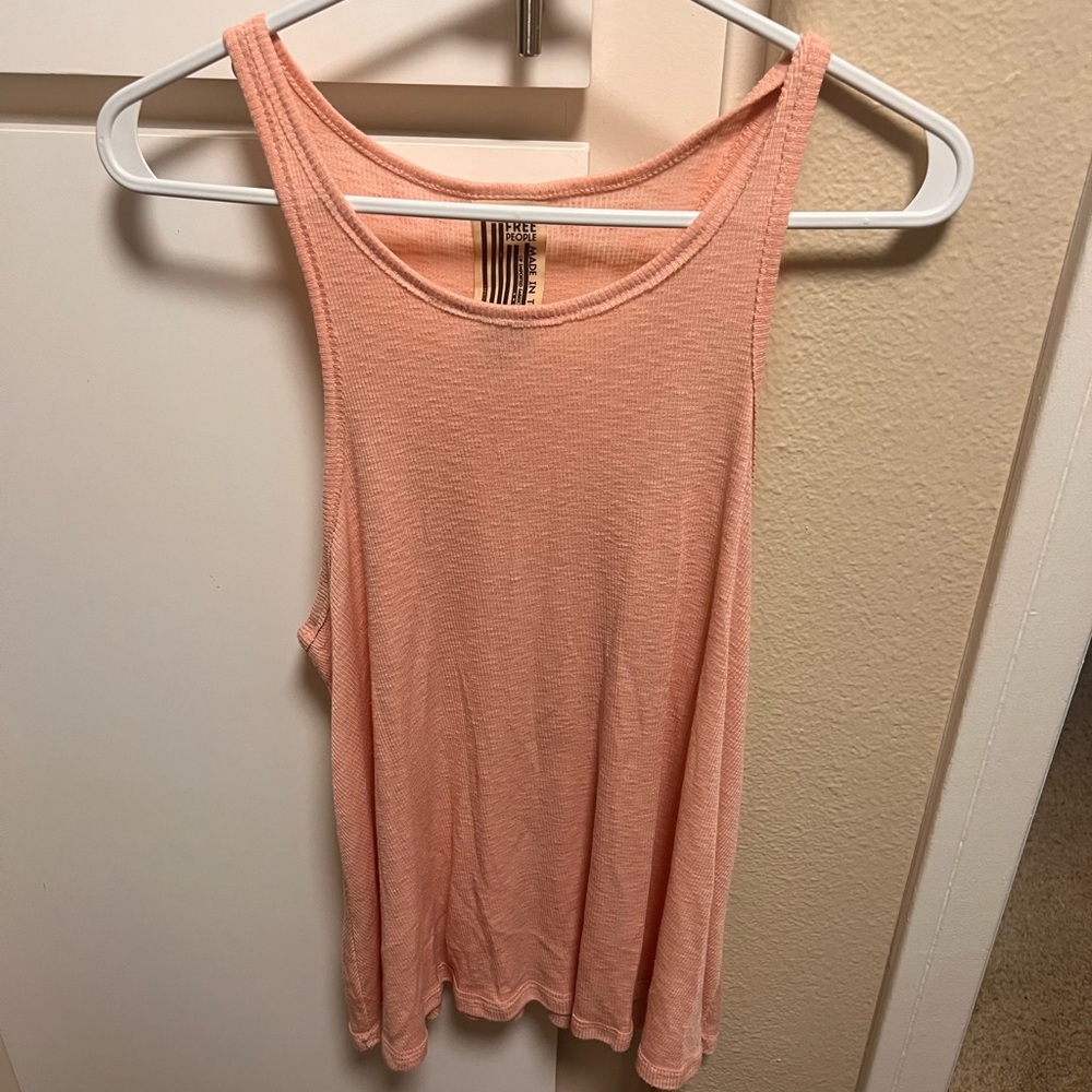 Free people pink flowy tank